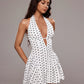 Deep Plunge Mini Dress