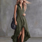 Zip Front Maxi Dress