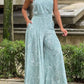 Abstract Print Wide Leg