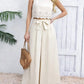 Eyelet Crop Top Pants Set