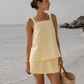 Square neck yellow set