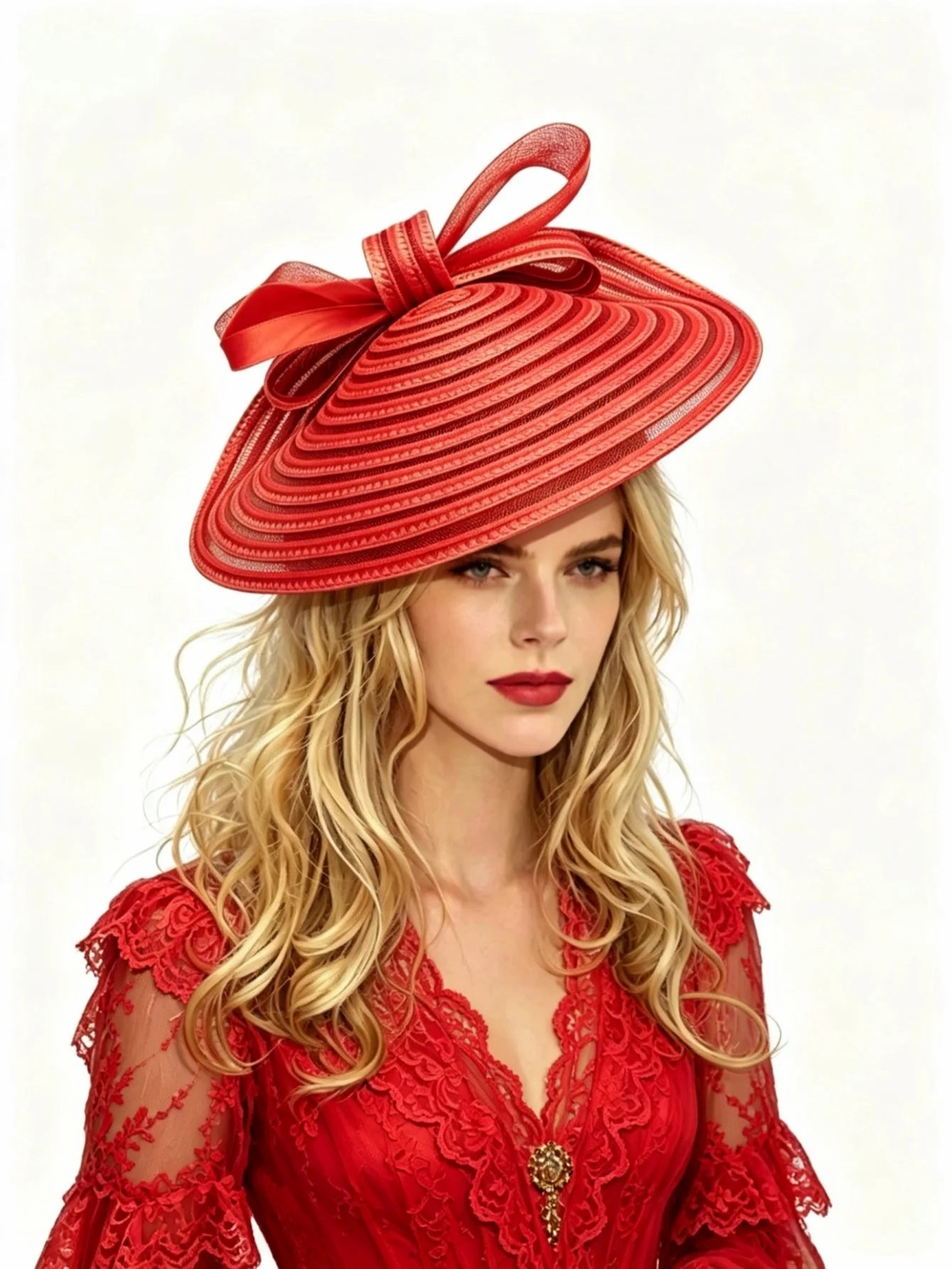 Wide Brim Mesh Hat