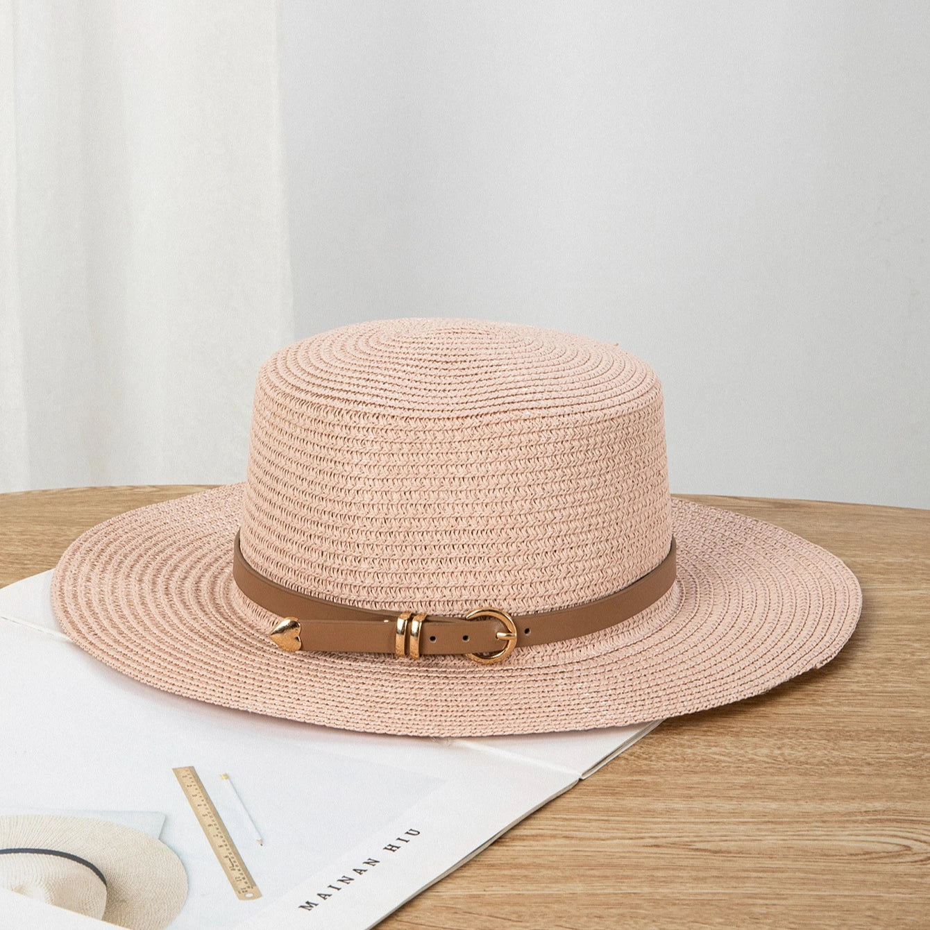 Summer Straw Boater Hat