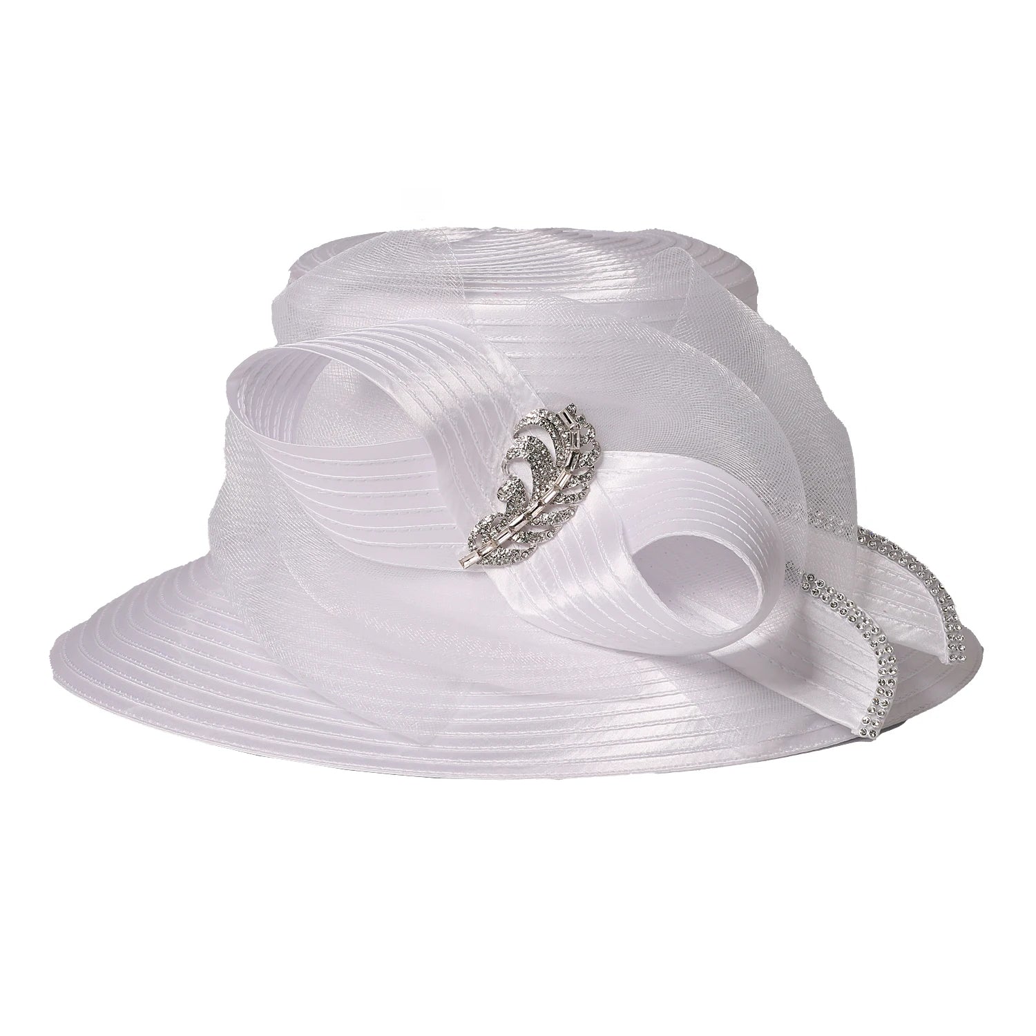 Organza ribbon formal hat