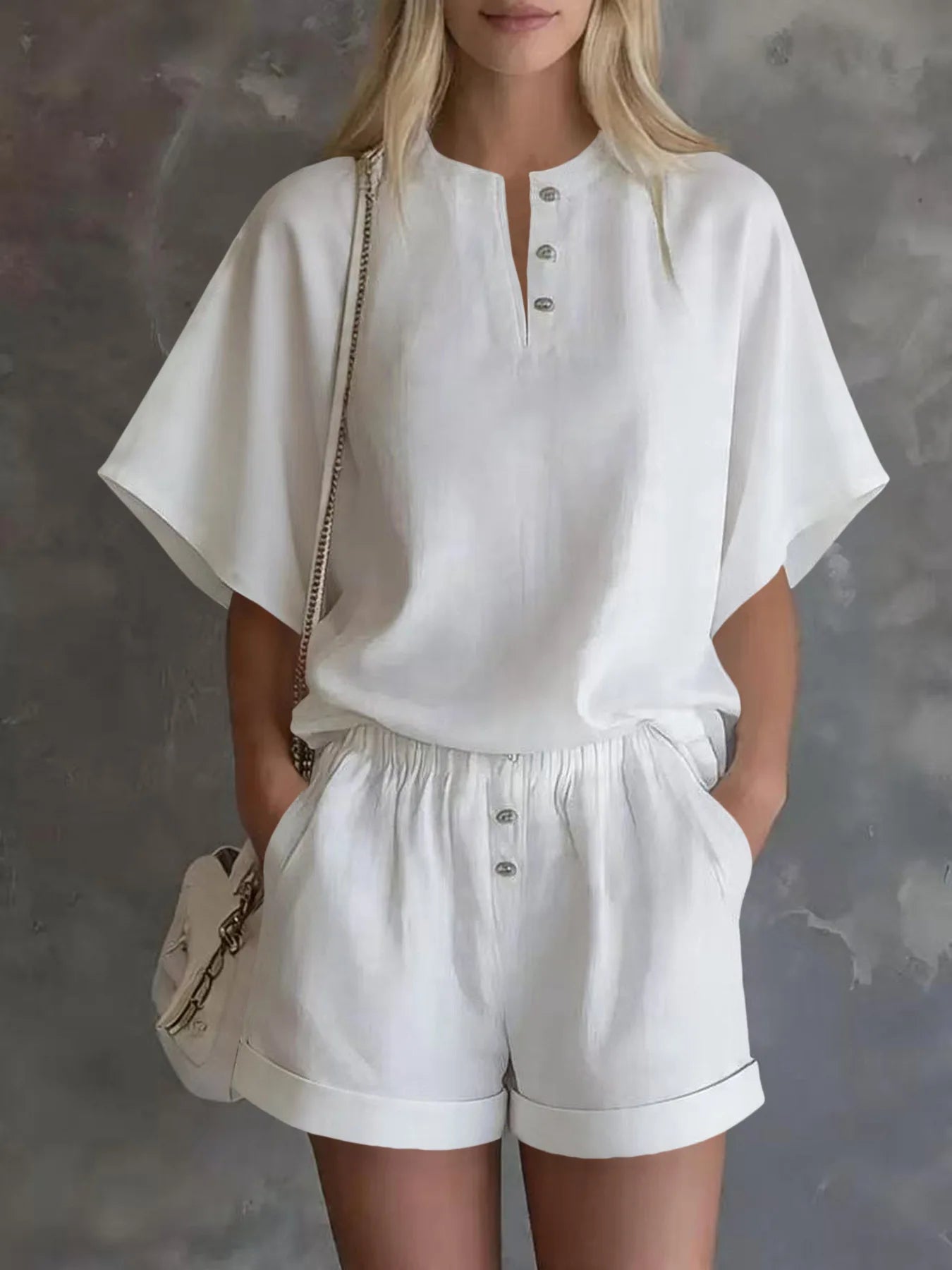 Loose batwing sleeve top