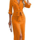 Lace up waist pencil dress