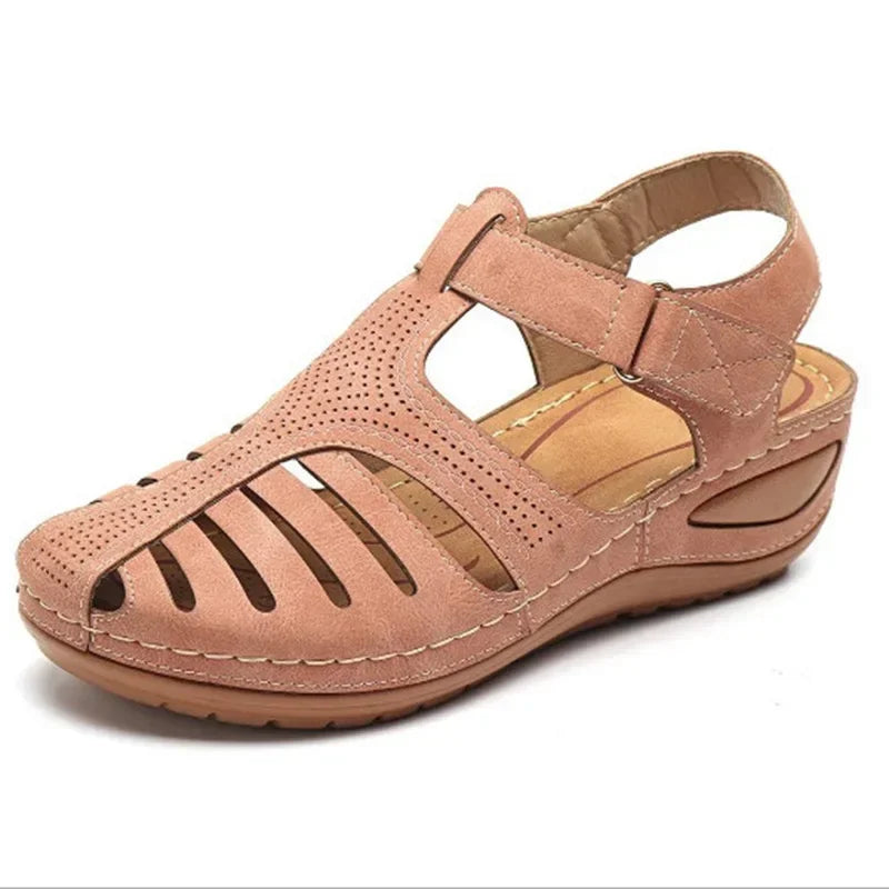 Pink Peep Toe Sandals