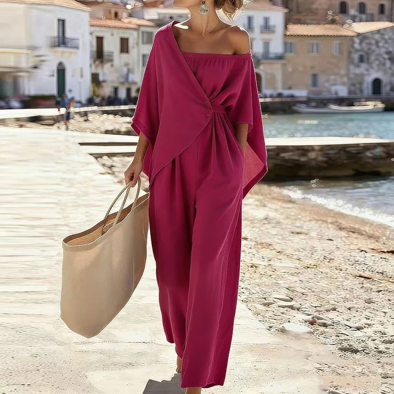 Flowy full length jumpsuit