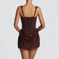 Corset mini dress back view