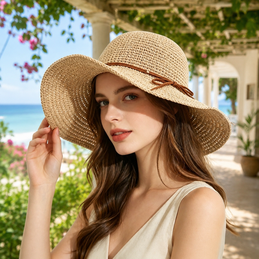 Woven Raffia Sun Hat