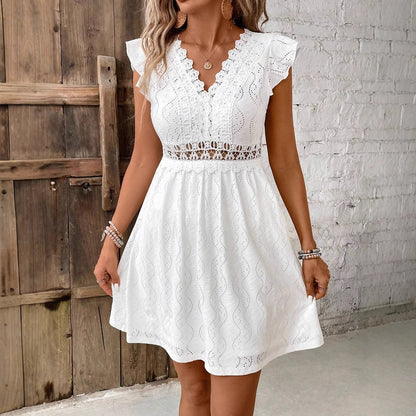 Eyelet A line dress