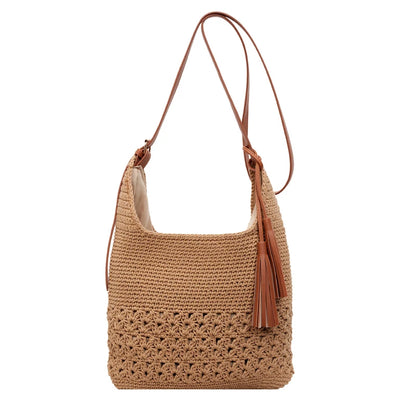 Tassel hobo shoulder bag