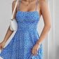 Sleeveless floral mini dress