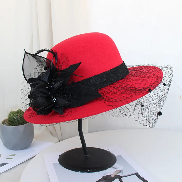 Floral Ribbon Band Hat