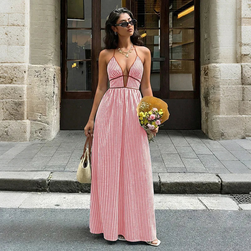 Halter Neck Maxi Dress