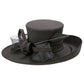 Feather bow church hat
