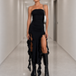 Black Strapless Maxi Dress