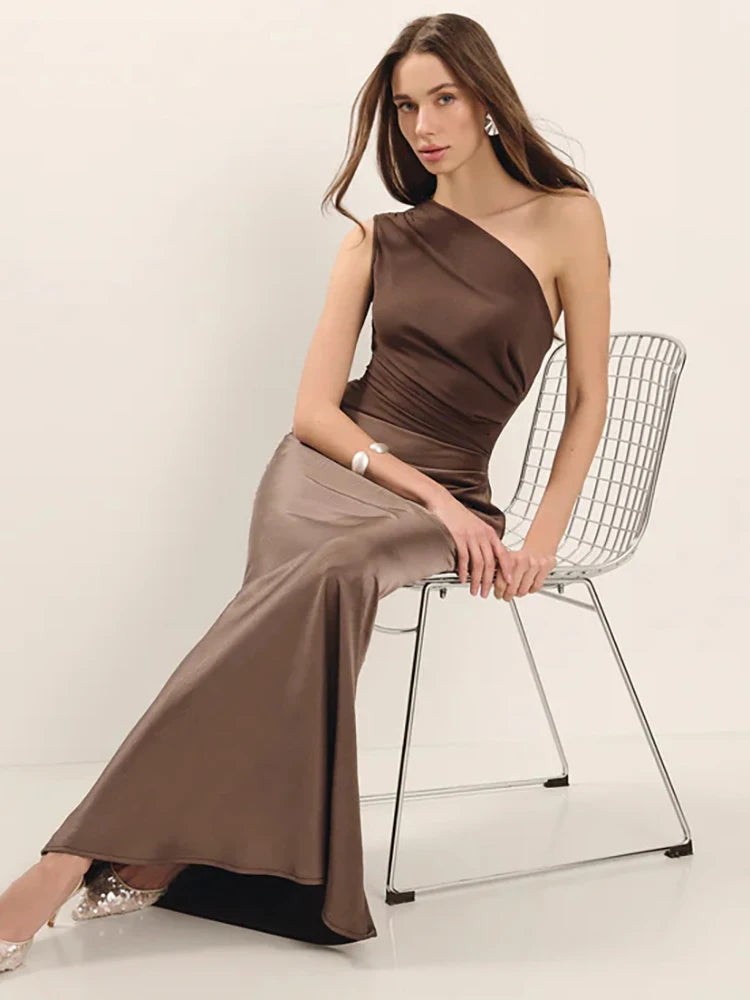 Elegant Satin Evening Dress