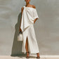 White one shoulder set