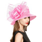 Satin bow church hat