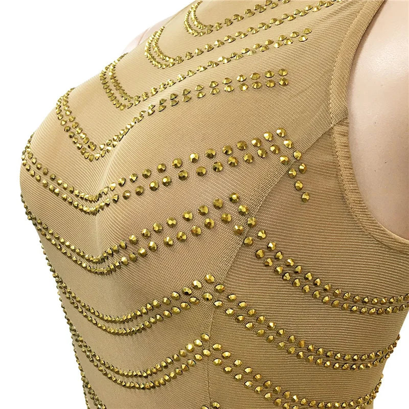 Gold Sequin Evening dress
