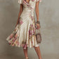 Romantic floral midi dress
