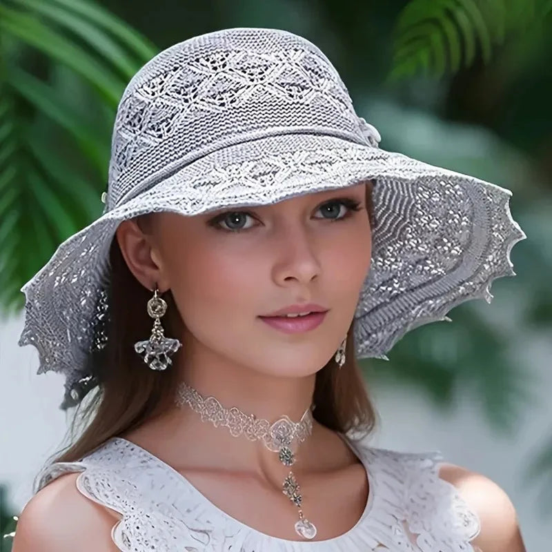 Raffia wide brim hat