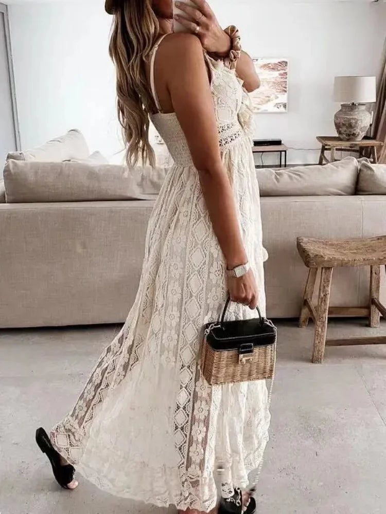 High low bohemian lace dress