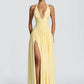 Halter maxi dress front view