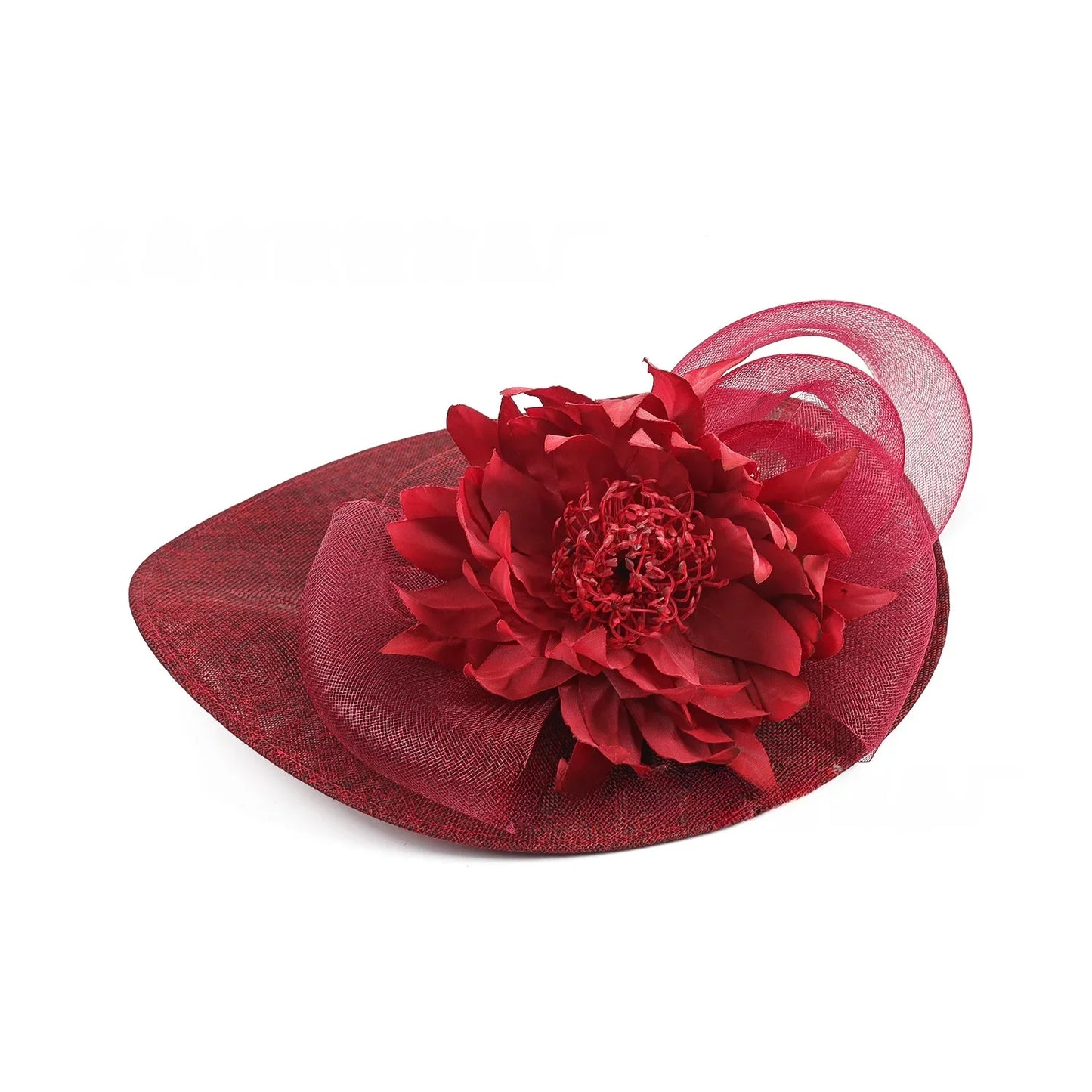 Fancy floral mesh hat