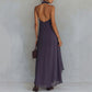 Purple bohemian maxi dress