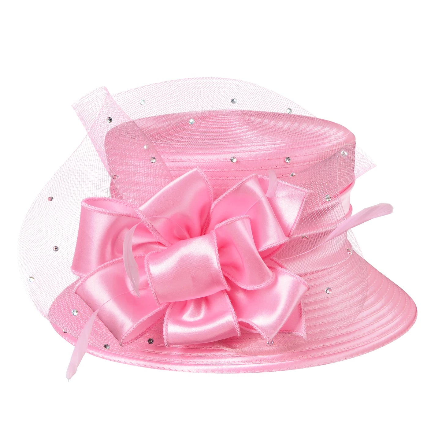 Bow accent church hat