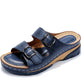 Navy Adjustable Strap Sandals