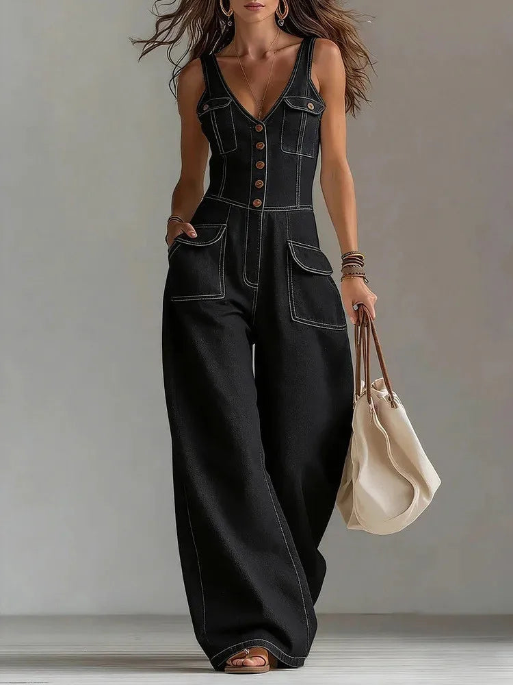 Pocket detail jumpsuit