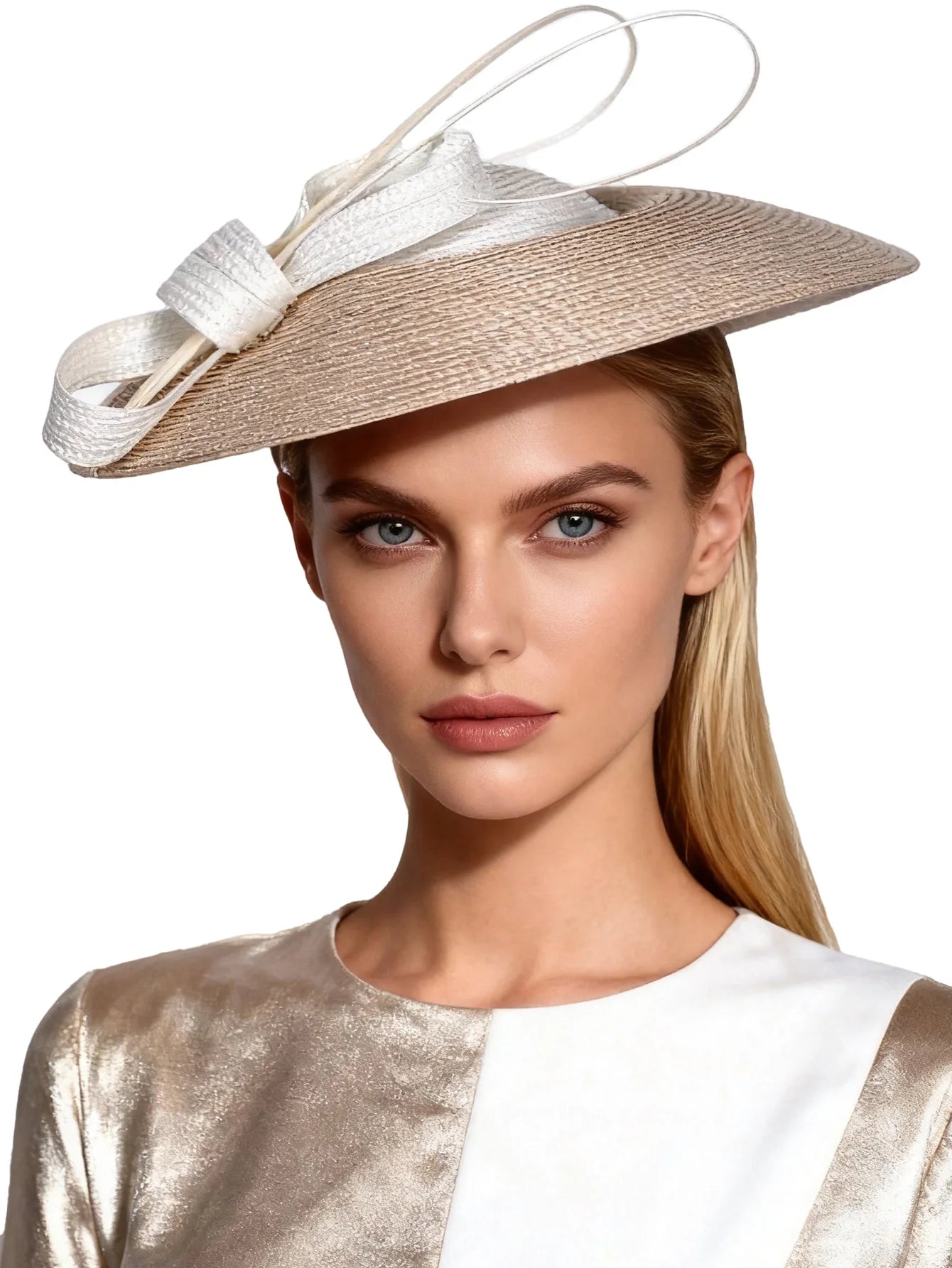 Lightweight woven church fascinator