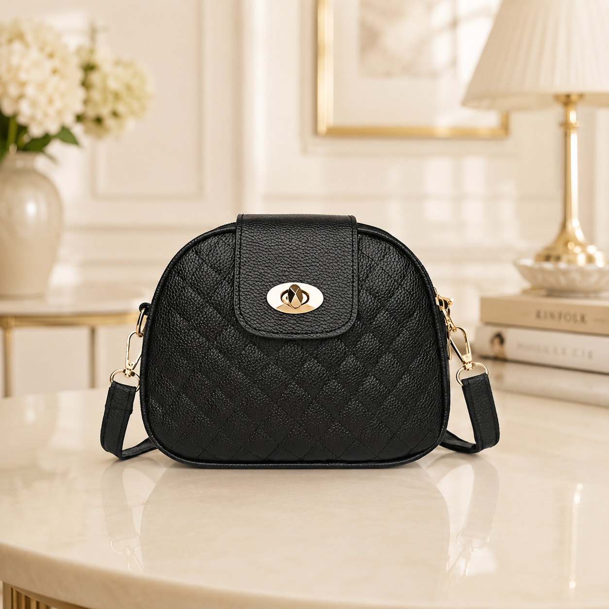 Adjustable strap crossbody bag