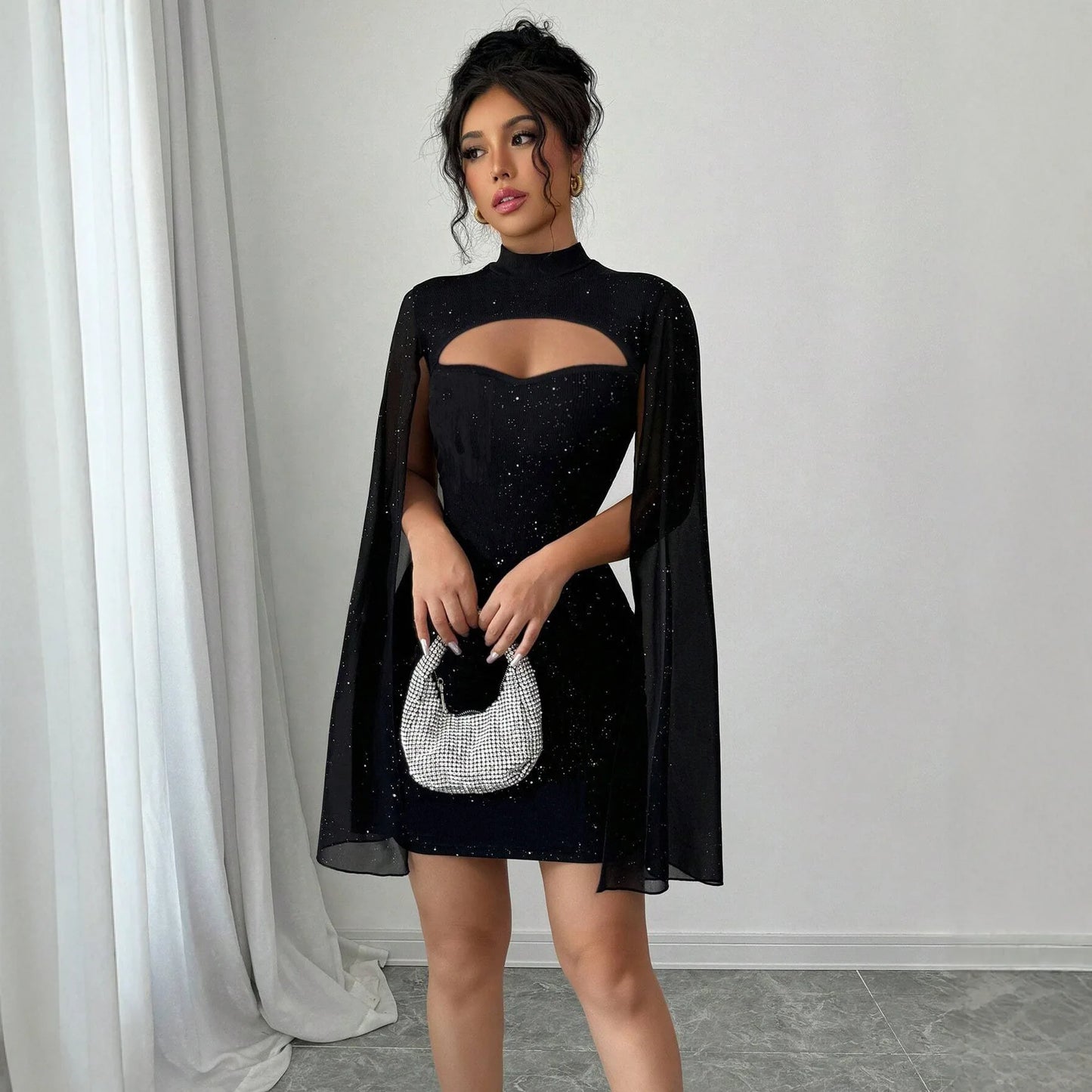 Black Bodycon Mini Dress