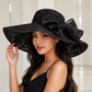 Elegant lace bow hat