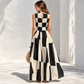 Geometric print women dress