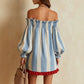Smocked neckline mini dress