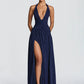 Elegant black Slit Dress