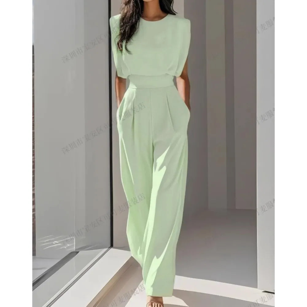 Round Neck Jumpsuit