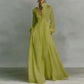 Lime green flowing dress