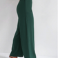 Green wide leg pants