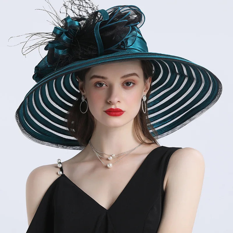 Pillbox Hat With Veil: Feather Hat