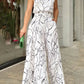 Printed Halter Neck Jumpsuit