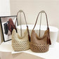 Woven hobo shoulder bag