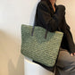 Beach straw tote bag