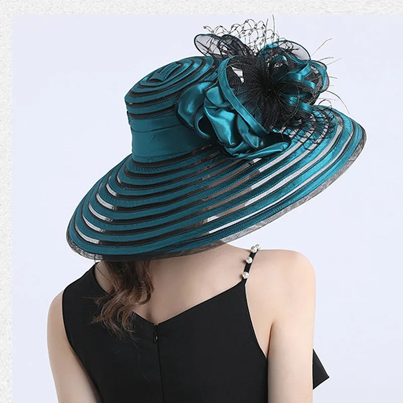 Pillbox Hat With Veil: Feather Hat