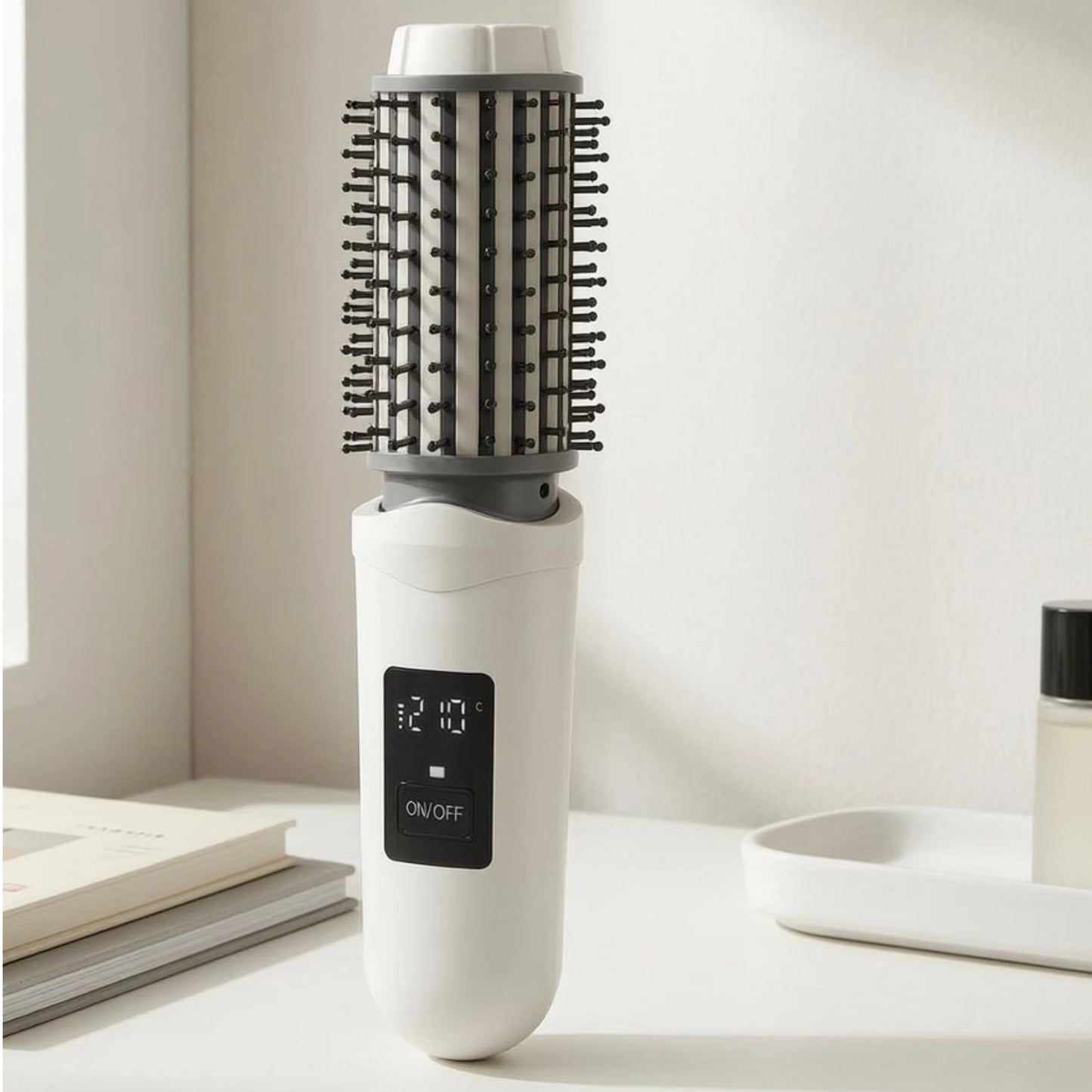 Cordless electric hair brush